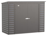 Select Galvanized Steel Storage Shed, Charcoal, 8-ft x 4-ft E3D8 - product image 2