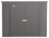 Select Galvanized Steel Storage Shed, Charcoal, 8-ft x 4-ft E3D8 - product image 3