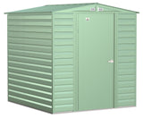 Select Galvanized Steel Storage Shed, Sage Green, 6-ft x 7-ft J5E5 - product image 4