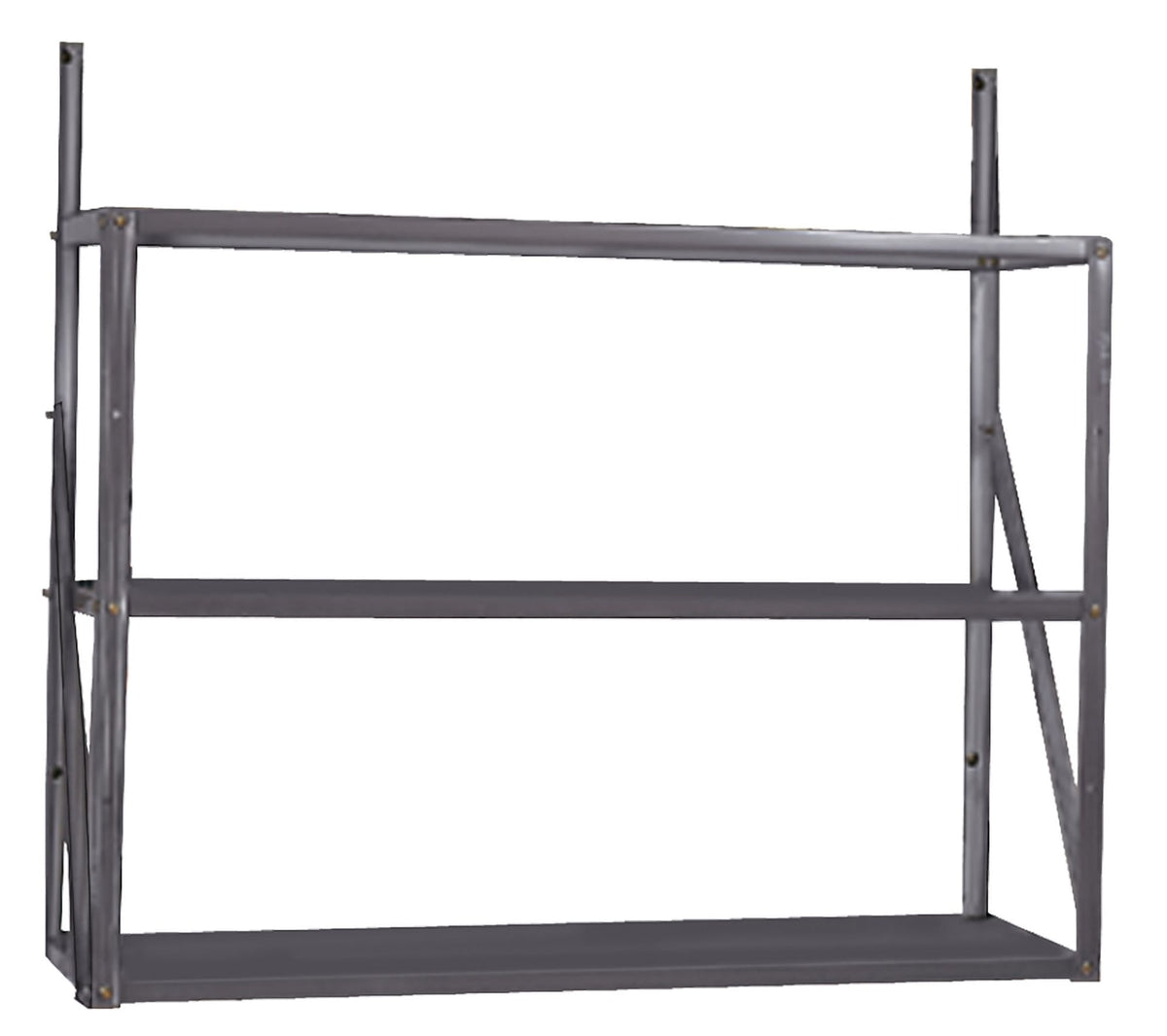 Telescoping 3-Tier Galvanized Steel Shelf Kit P2I7 - product image 1