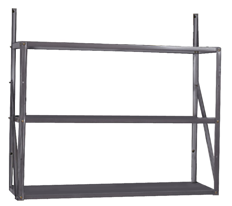 Telescoping 3-Tier Galvanized Steel Shelf Kit P2I7
