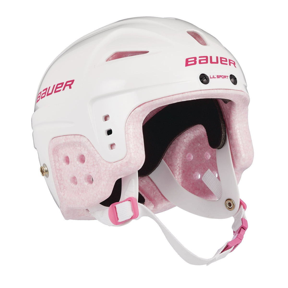 Lil' Sport Hockey Helmet, Youth, White & Pink I6S1 - product image 1