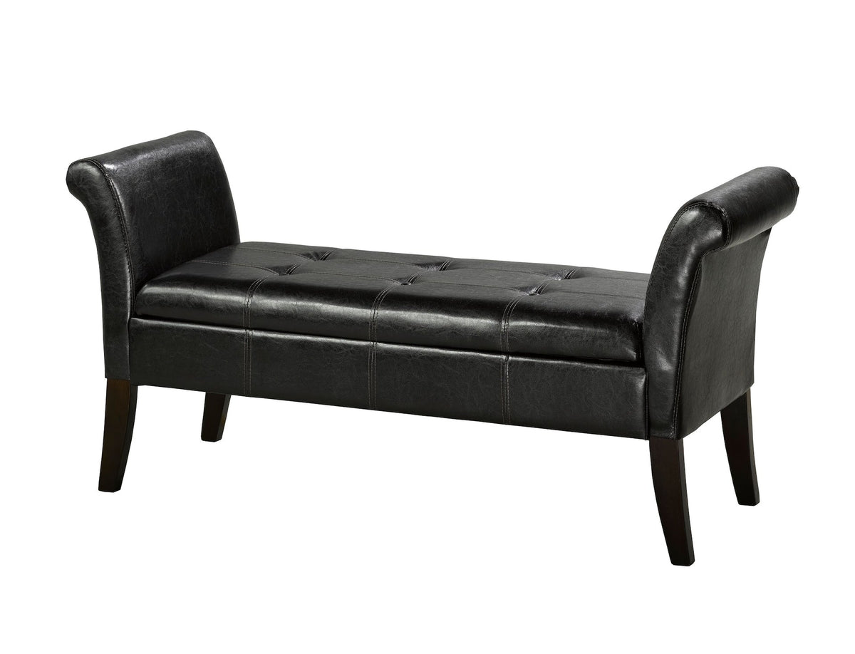 Fabric Tufted Accent Bench with Storage C3E3 - product image 1