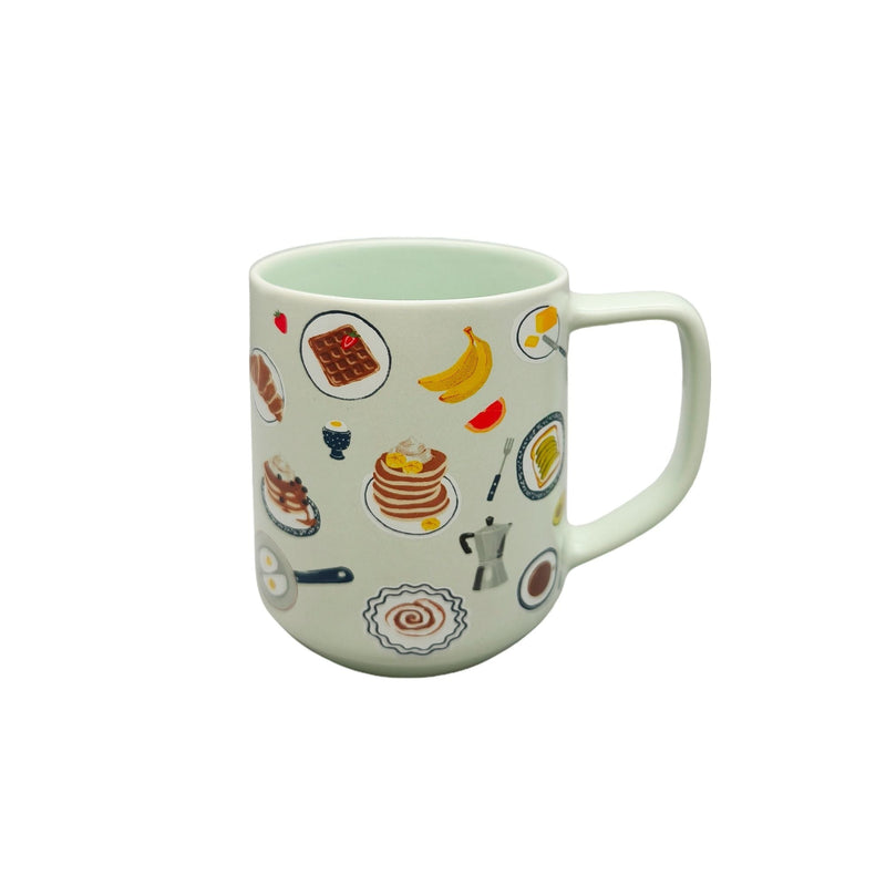 Breakfast Suite Stoneware Mug, Green, 18-oz J8B6