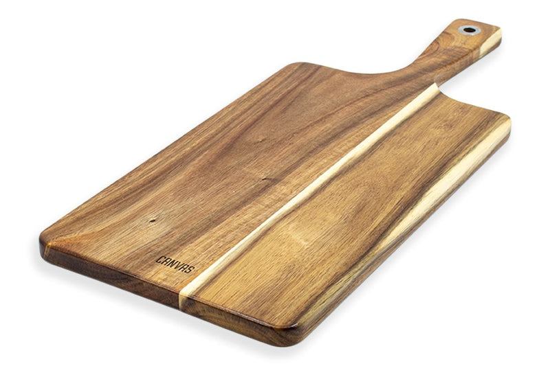 Long Acacia Wood Serving Paddle with Handle, 17.5-in D5F4
