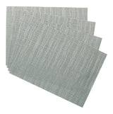 Lurex Rectangle Textilene Woven Placemat, Sage, 13-in x 18-in, 4-pk Y5A4 - product image 1