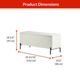 Picton Storage Bench, White B4X0 - product image 2