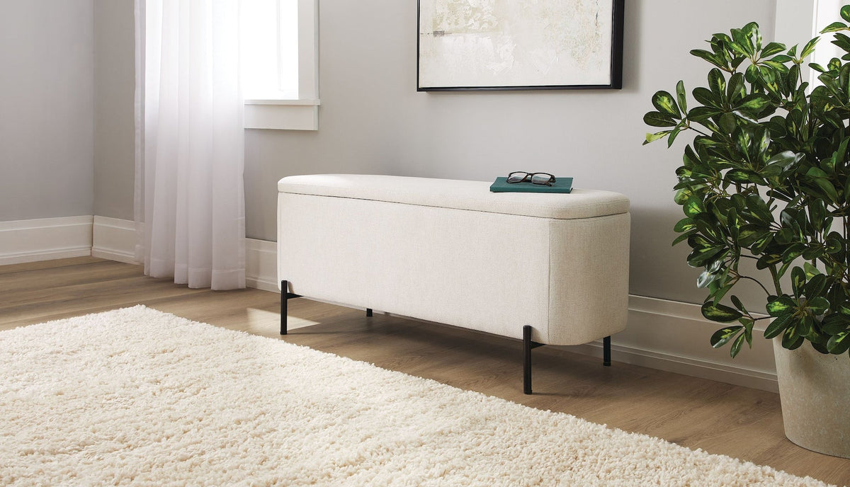 Picton Storage Bench, White B4X0 - product image 3