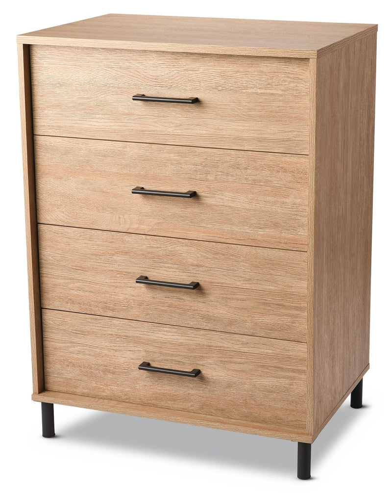 Sarnia 4-Drawer Dresser Chest, Oak C8R4