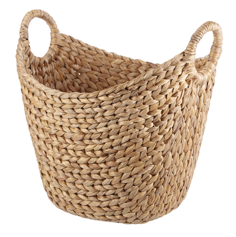 Tess Curved Hand Woven Storage Basket, 16 x 12 x 15-in Z2J8