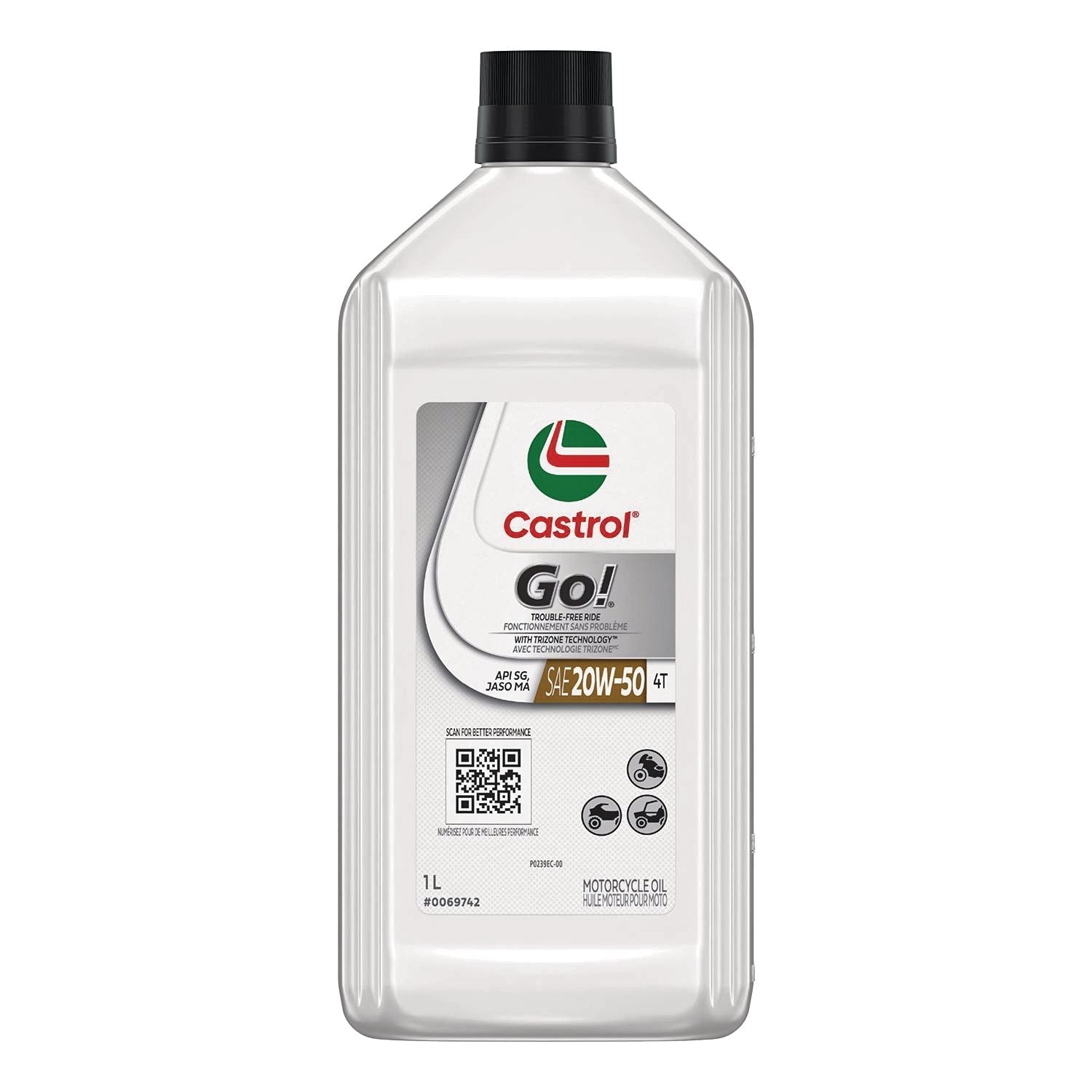 Go! 4-Stroke 4T Motorcycle Oil 20W50, 946-mL J3Q1 - product image 1
