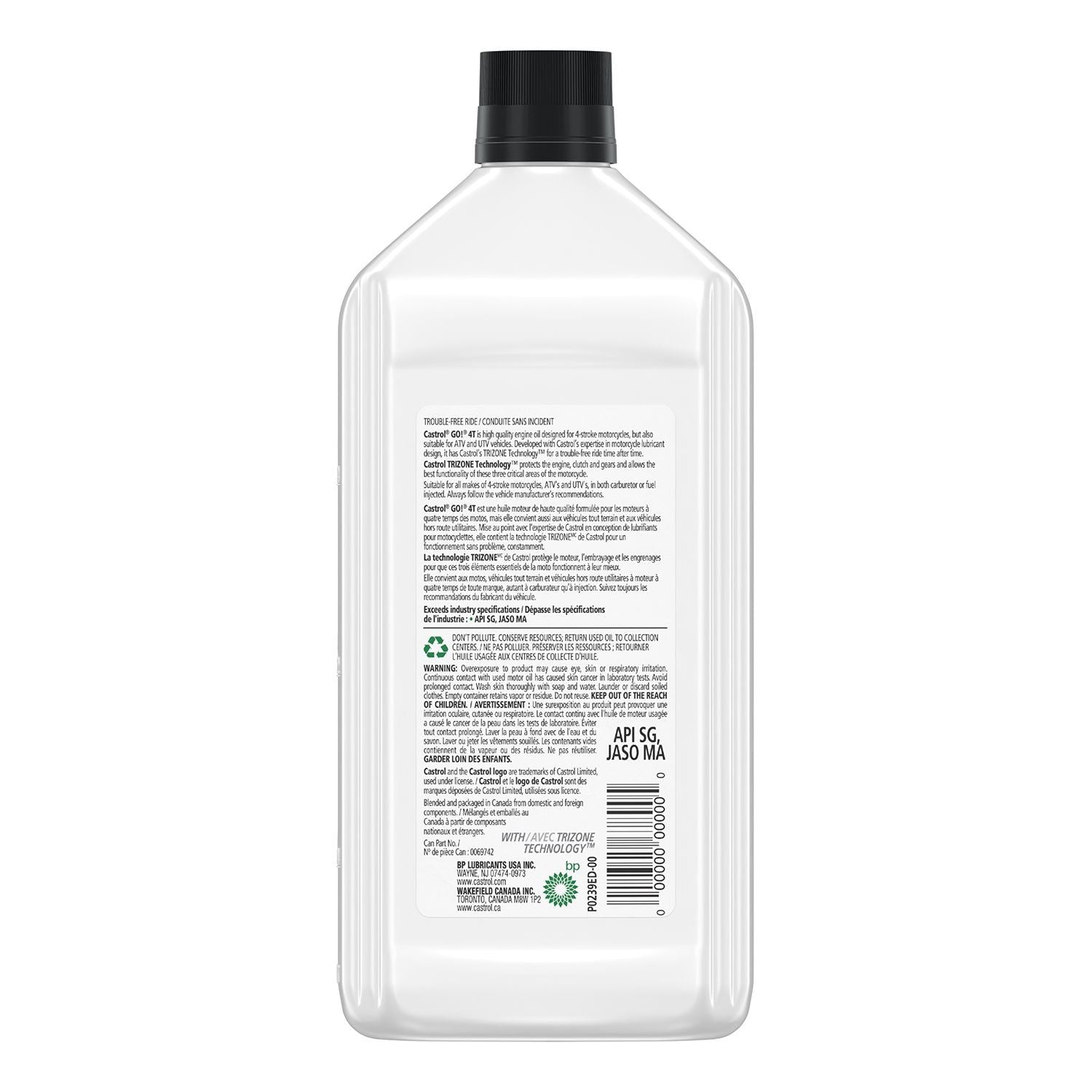 Go! 4-Stroke 4T Motorcycle Oil 20W50, 946-mL J3Q1 - product image 3