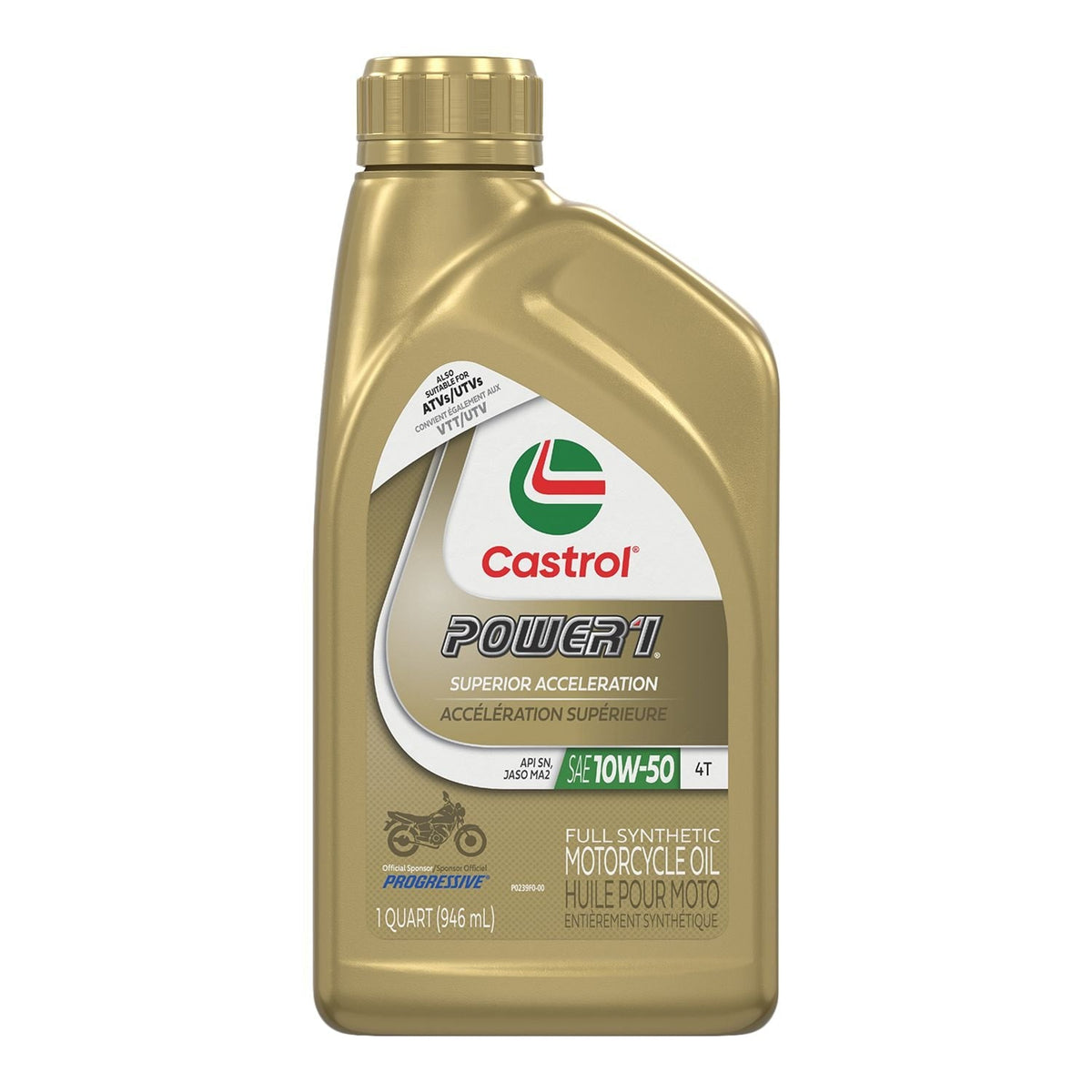 Power1 Motorcycle Oil 4T 10W50, 946-mL R3L9 - product image 1