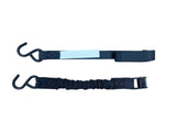Bungee Cam-Buckle Tie-Down, 600-lb Break Strength, Black, 8-ft, 2-pk P1O7 - product image 5