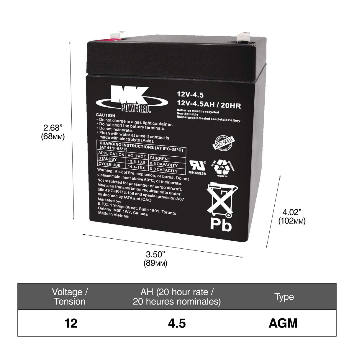 Group Size 65 Battery, 725 CCA D4B4 - product image 1