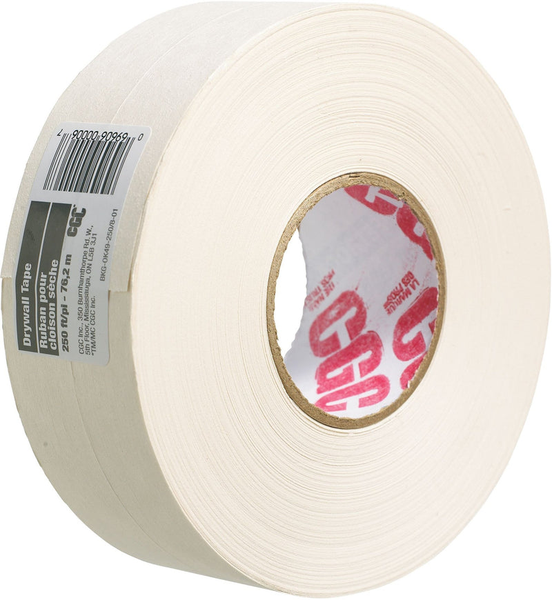 Drywall Paper Joint/Wallboard Tape Pre-Creased, Superior Bond, White, 2-1/16-in x 250-ft C7C4