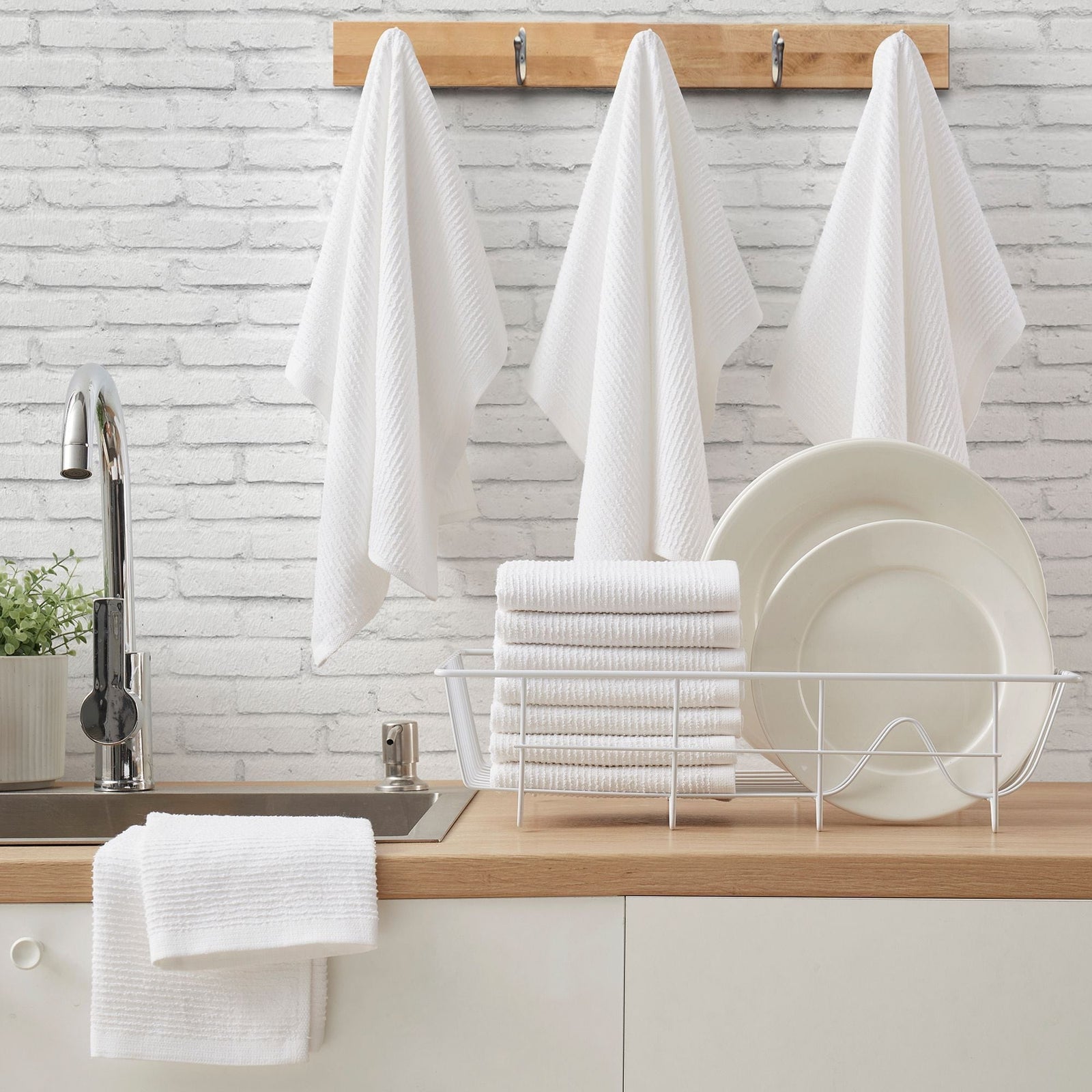 Ribbed Terry Bar Mop Kitchen Set, 16-in x19-in, 3-pk F4W4 - product image 8