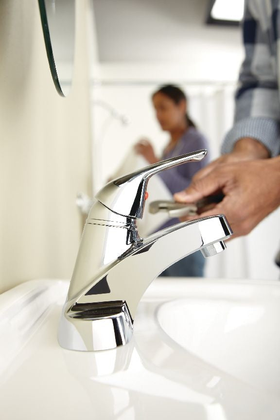 Renovate Single Handle Bathroom Sink Faucet, 4-in Centerset, Chrome N8L4 - product image 3