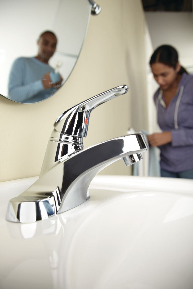Renovate Single Handle Bathroom Sink Faucet, 4-in Centerset, Chrome N8L4 - product image 5