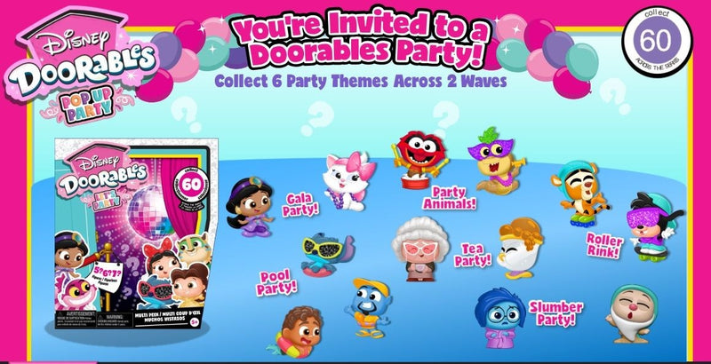 Doorables Pop Up Party Multi Peek for Ages 5+, Assorted Figures M2N6