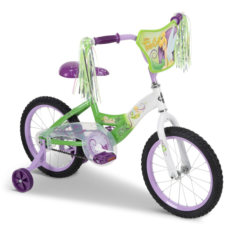 Tinkerbell Kids' Bike, 16-in Wheel, White/Green K2I2