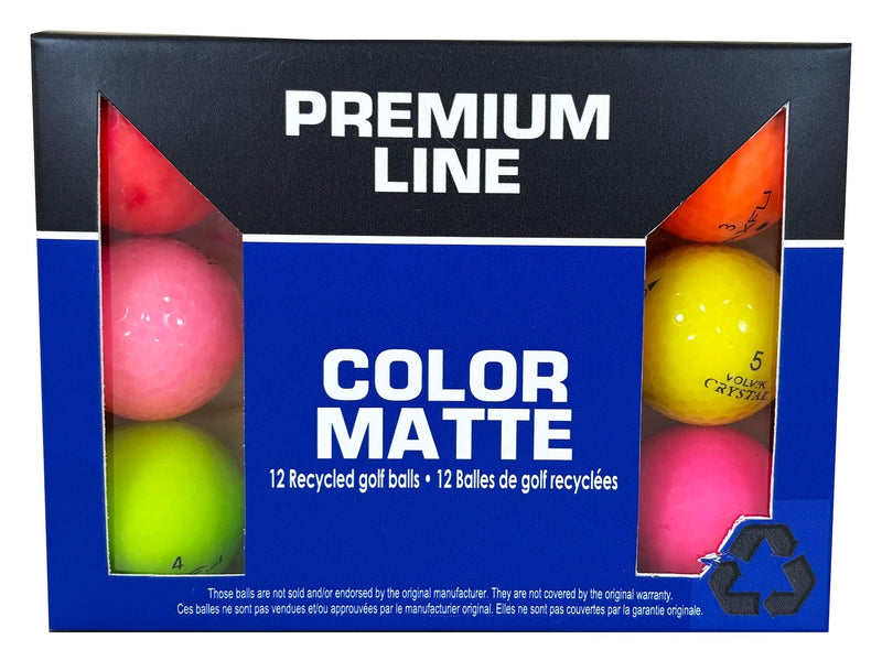 Recycled Golf Balls, Mixed/Matte Colours, 12-pk N0Z3