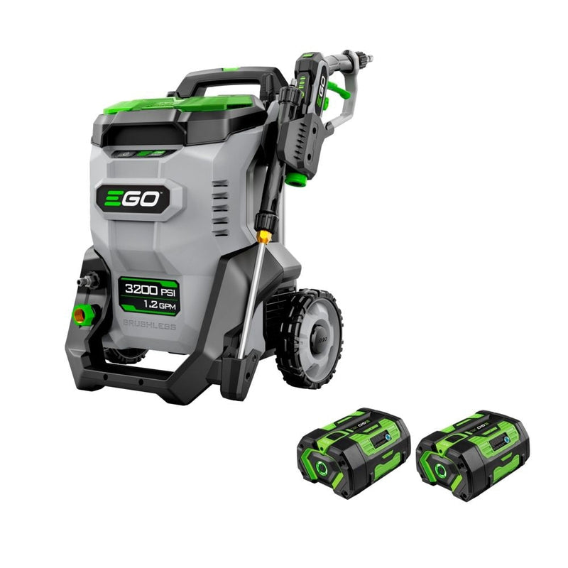 HPW3204-2 POWER+ 3200 PSI Pressure Washer with 2 x 6.0Ah Batteries and 320W Charger Y9P3