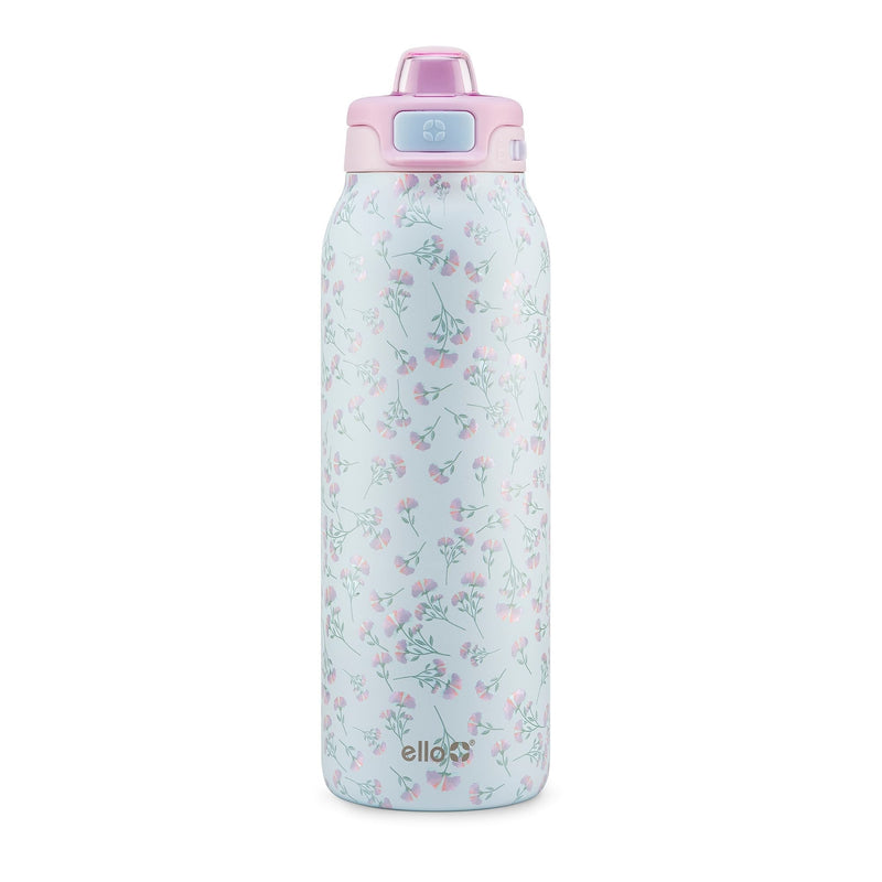 Pop & Fill Reusable Stainless Steel Insulated Water Bottle with Quick Fill Lid, 32-oz, Assorted Colours W7Q0