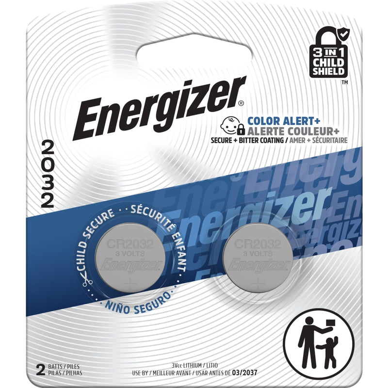 2-pk CR2032 3V / 3 Volt Lithium Coin Cell Batteries, Long Lasting L4G9
