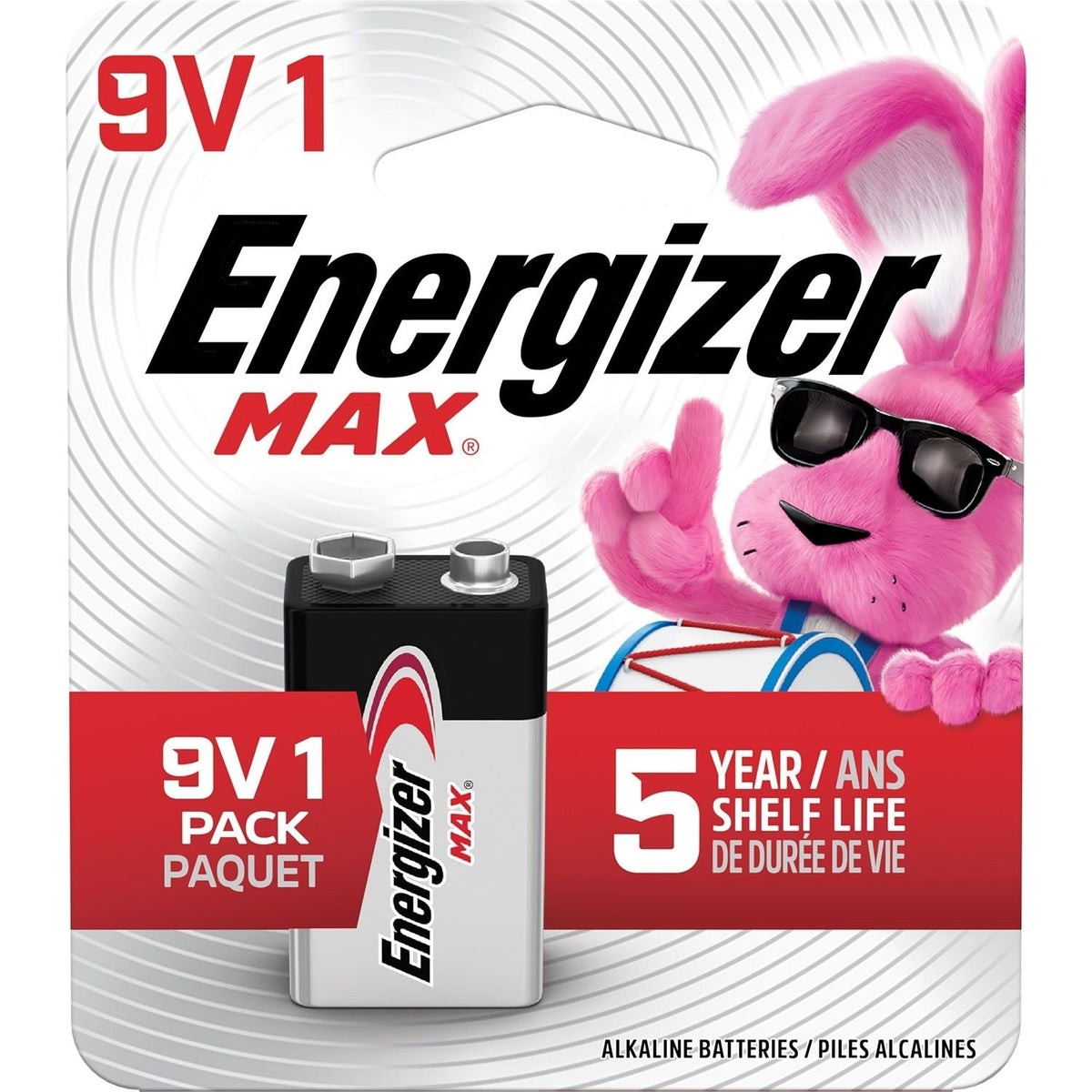 Max 1-pk 9V / 9 Volt Alkaline Battery, Long Lasting, All Purpose Y1S6 - product image 1