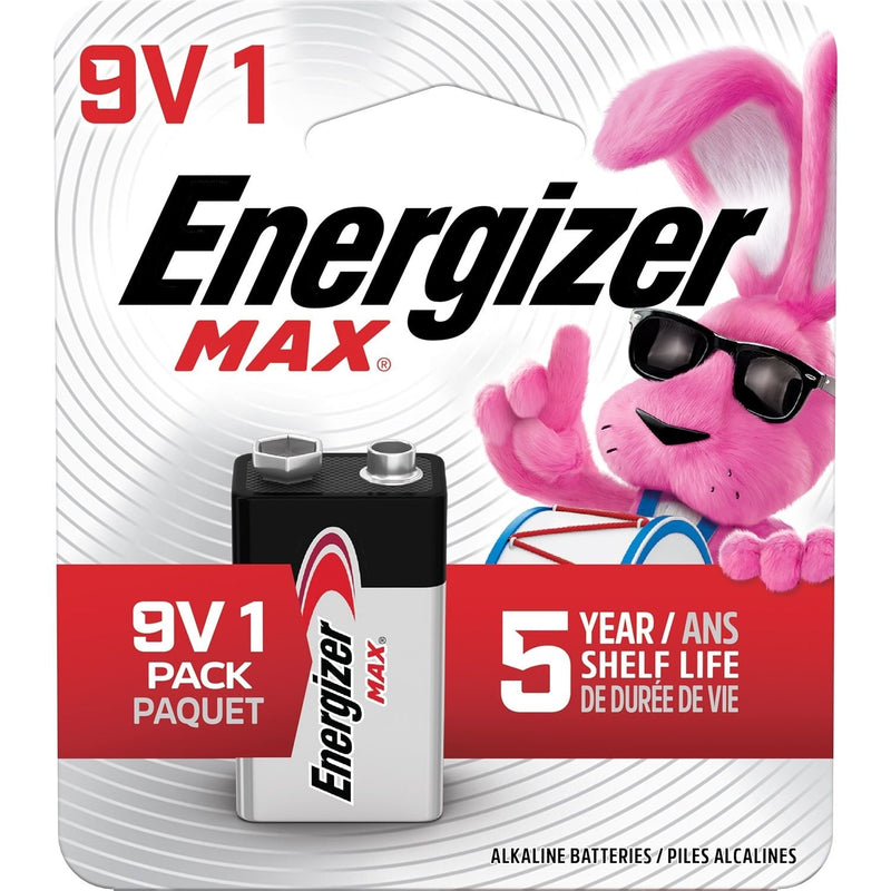 Max 1-pk 9V / 9 Volt Alkaline Battery, Long Lasting, All Purpose Y1S6