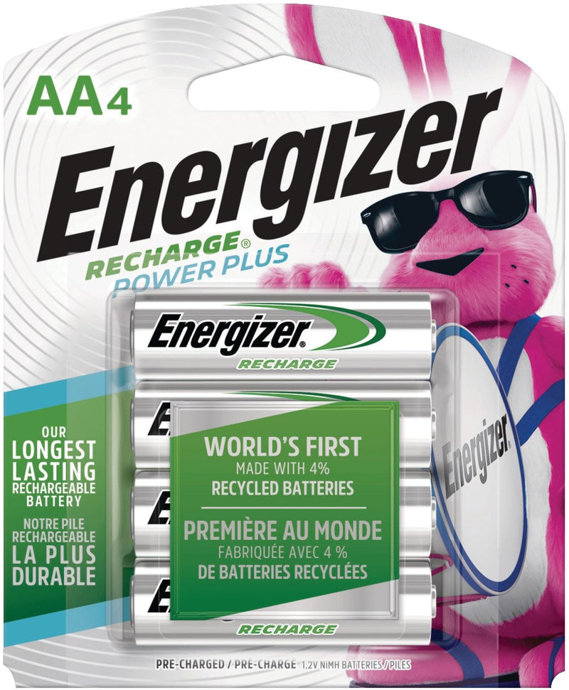 NH15BP-4 AA 2300 mAh NiMH Rechargeable Batteries, Pre-Charged, All Purpose, 4-pk M3W6