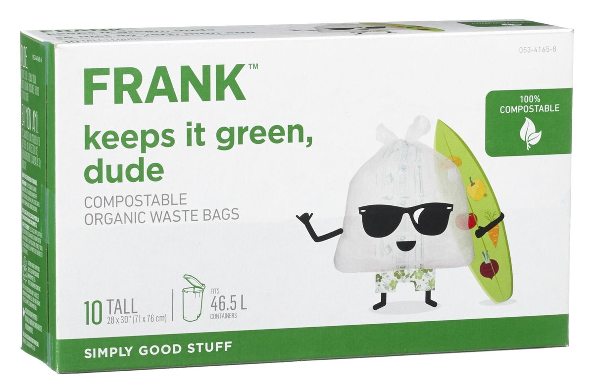 Tall Organic Compostable Food Waste Bags, 10-pk, 49-L E6V1 - product image 2