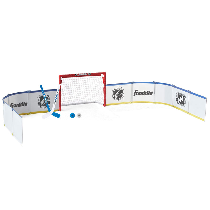 Hockey Half Rink Set with Net, Sticks, Balls & Boards B7U8