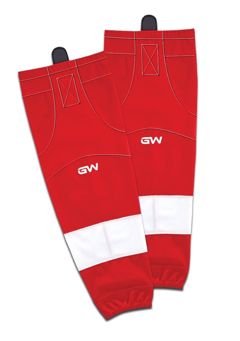 8500 Pro Team Performance Hockey Socks, Detroit Red Wings Home Colours, Assorted Sizes Z1E1