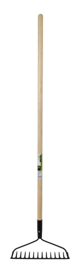 Garden Club Metal 14-Tine Bow Rake, 51-in Hardwood Shaft V7P4 - product image 1