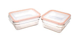 Food Storage Container and Lid Set with Airtight Seal, Rectangular, Various Sizes, 6-pk, with Lids T7L9 - product image 1