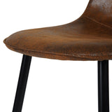 Mid-Century Dining Chairs, Brown Suede, 4-pk L4I1 - product image 6