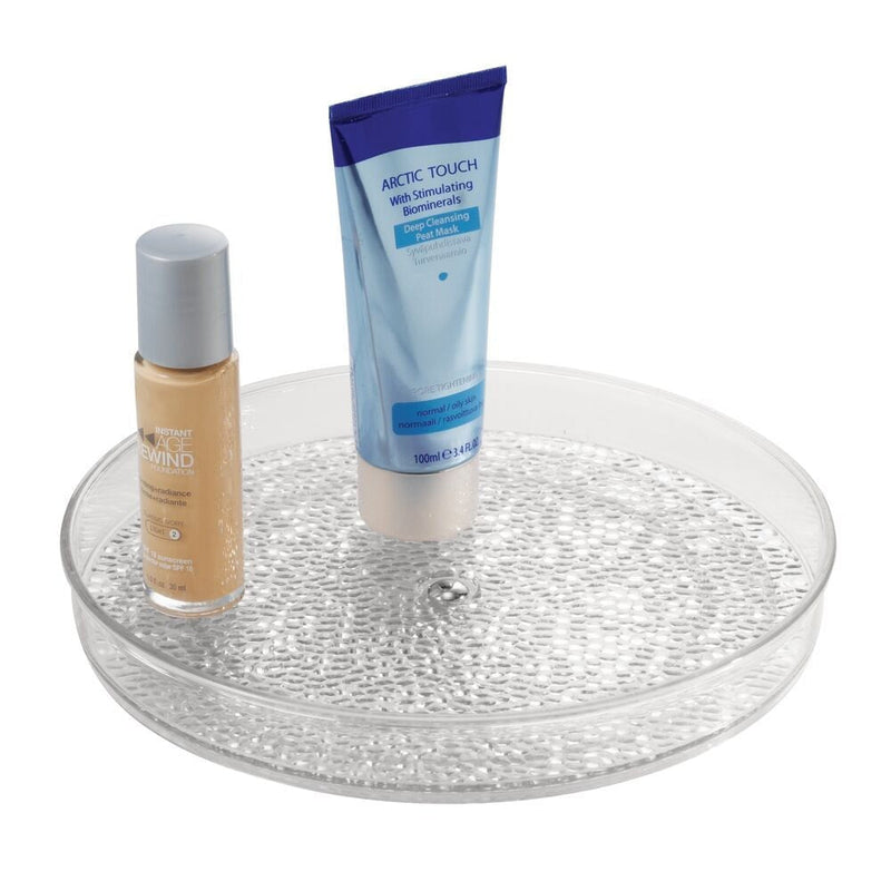Rain Spinner Turntable Vanity Organizer, Clear, 9-in W2G6
