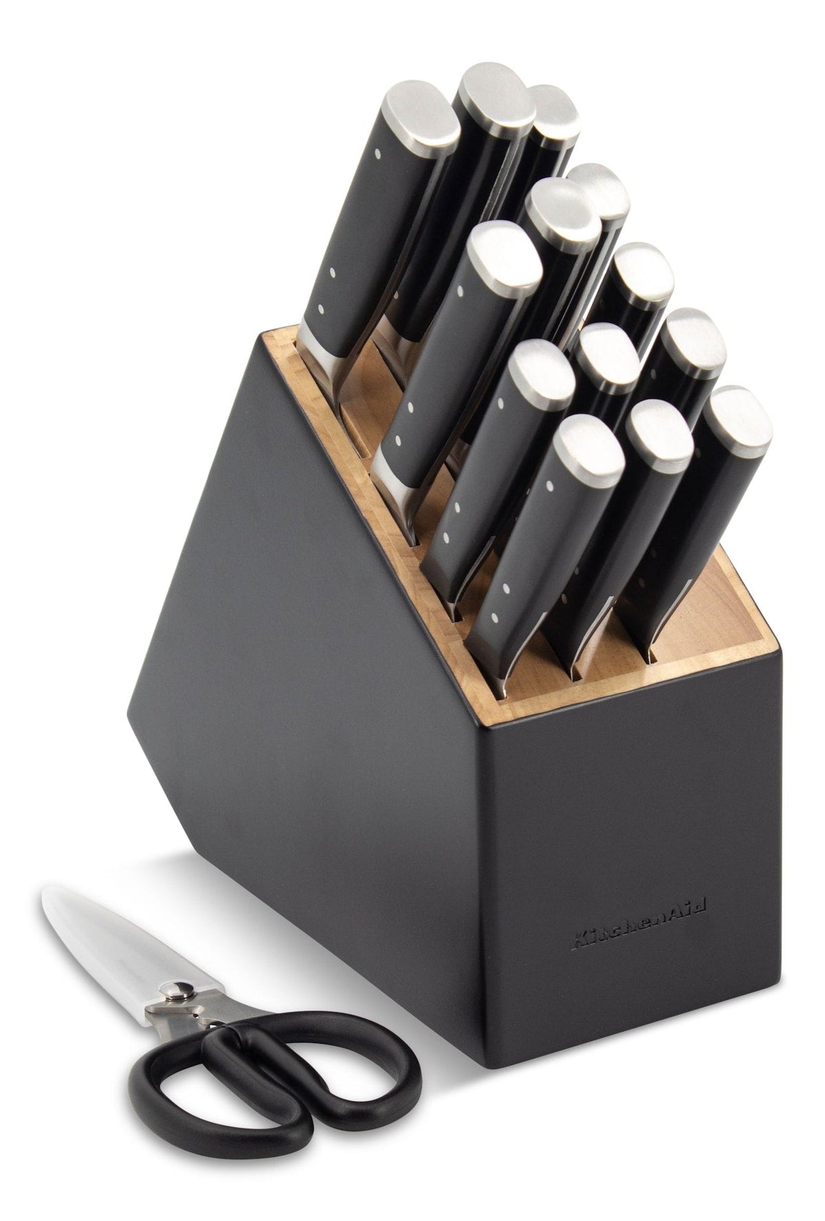 Triple Rivet Knife Block Set, Black, 15-pc K3E6 - product image 1