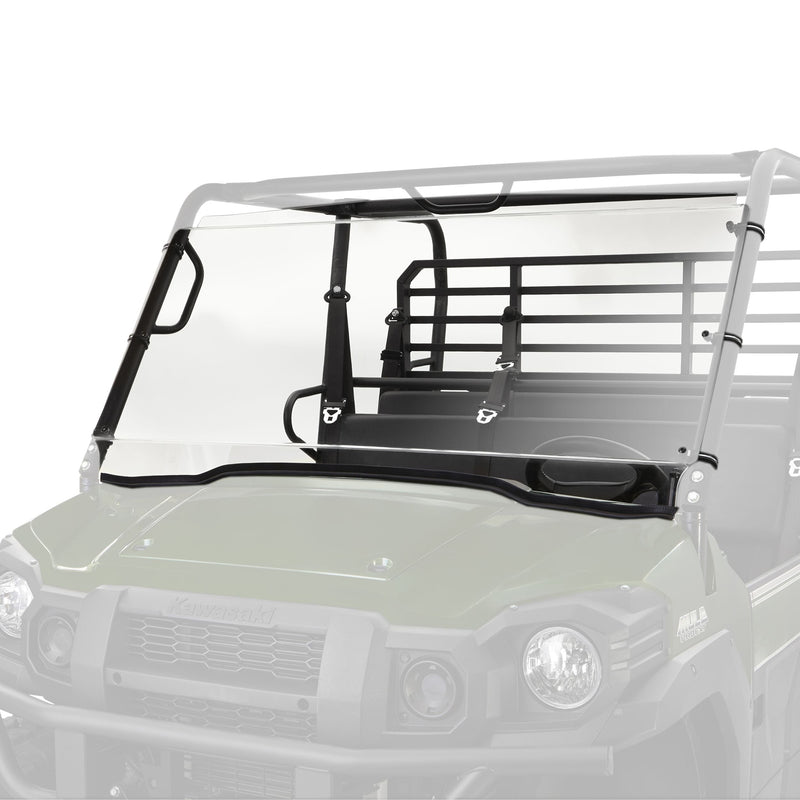 Uncoated Full Fixed Windshield, Kawasaki Mule PRO FXT P9O5
