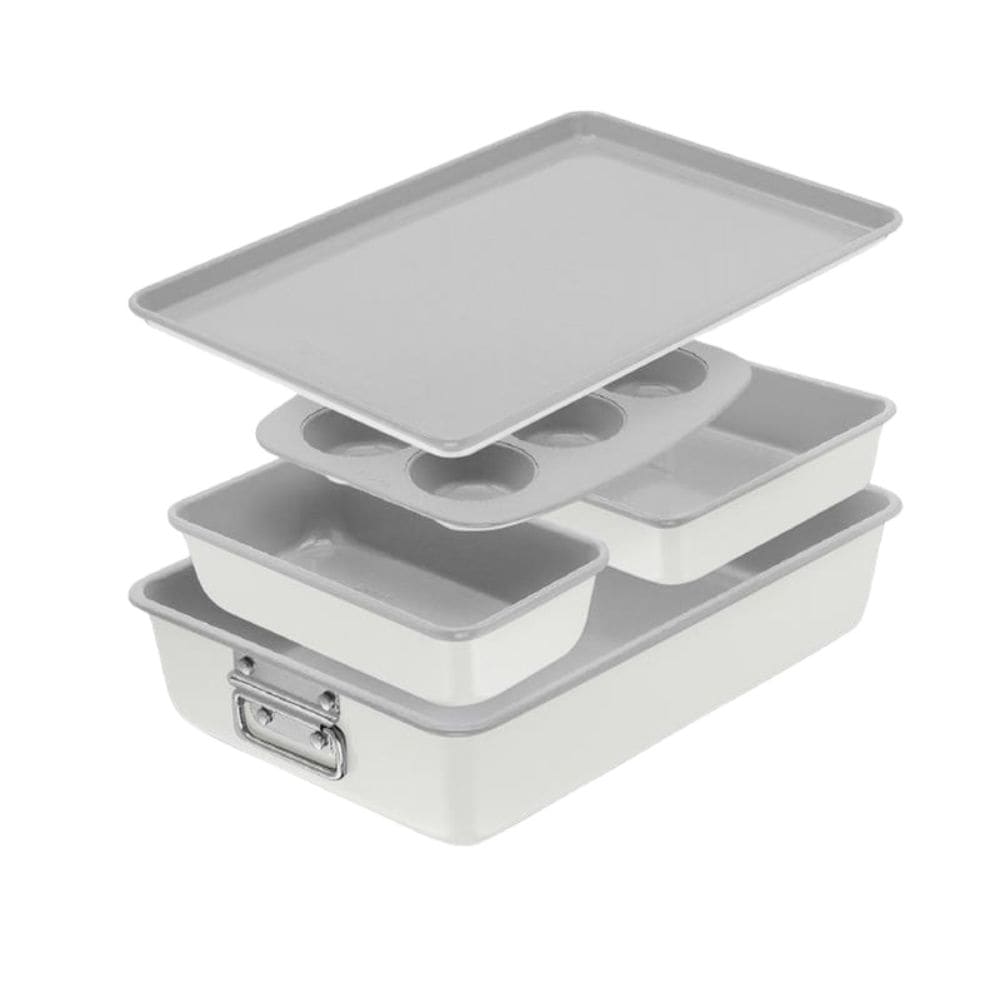 Premium Stackable Cream Non-Stick Bakeware Set, 5-pc I9F5 - product image 1