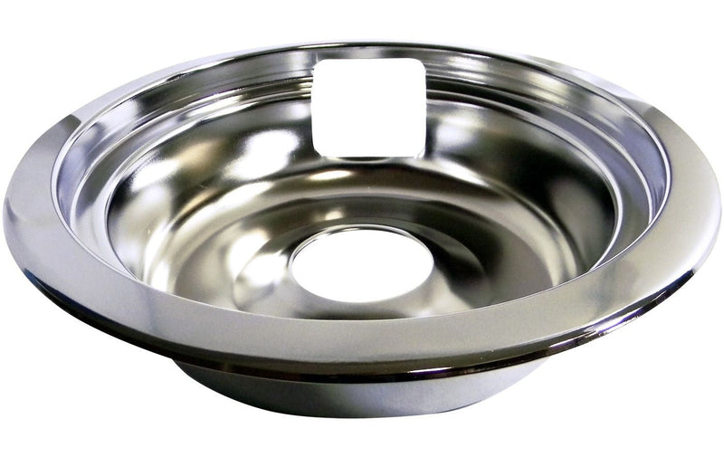 62469 Universal Stove Drip Pan with Trim Ring, Bright Chrome, 6-in I6X5