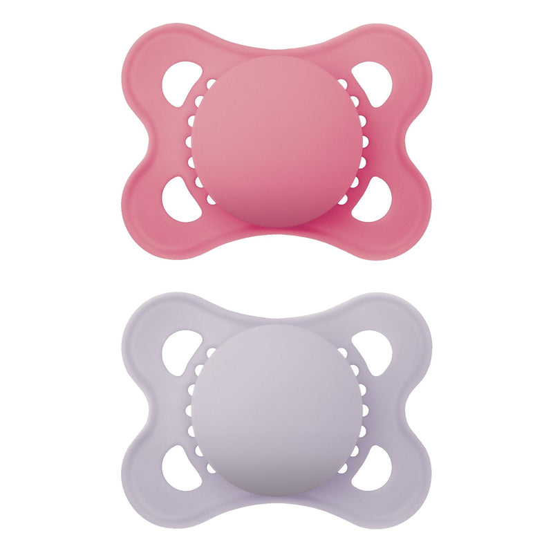 Matte Non-Deco Pacifier, 0-6 Months, Girl, 2-pk V2M2