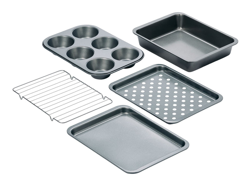 Grey Non-Stick Toaster Oven Bakeware Set, 5-pc Z2X5