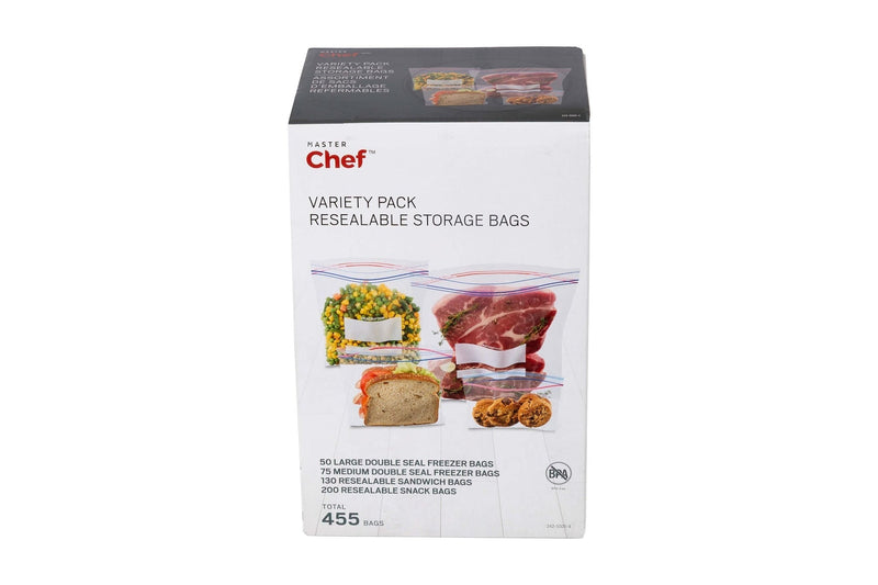 Zipper Food Storage Bag Variety Pack, 455-pk M2Z2