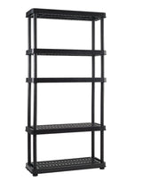 Adjustable 5-Shelf Resin/ Plastic Storage Rack/ Shelving Unit, 36 x 14 x 72-in K3B8 - product image 3