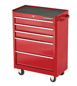 Rolling Tools Storage Cabinet with 5 Drawers, Deep Red, 24-in G8V0 - product image 1