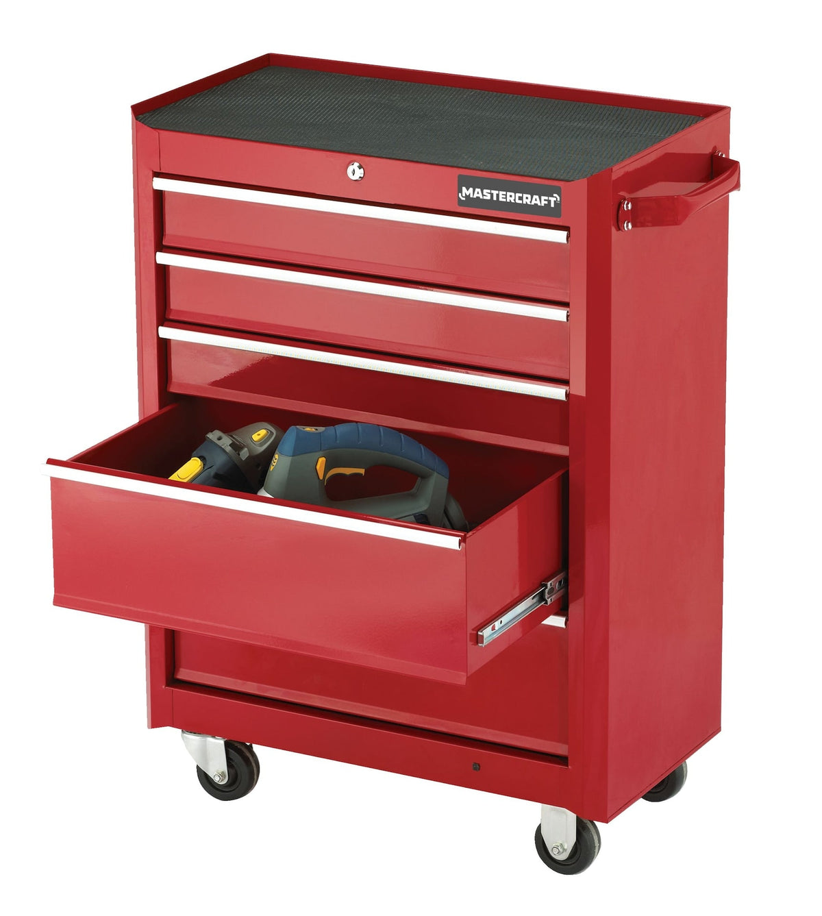 Rolling Tools Storage Cabinet with 5 Drawers, Deep Red, 24-in G8V0 - product image 6