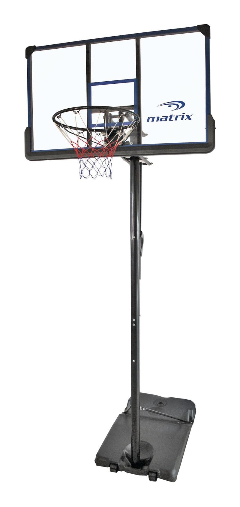 Portable Adjustable Basketball Backboard, Hoop & Net System, 48-in Q7B8